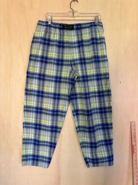 Plaid Lounge pajamas - Blue & Green